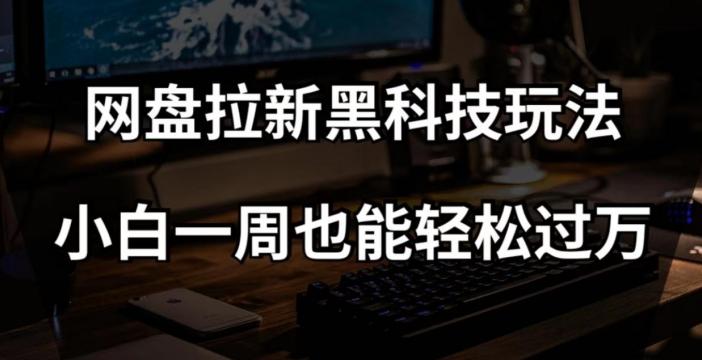 网盘拉新黑科技玩法，小白一周也能轻松过万【全套视频教程+黑科技】【揭秘】-简创项目网