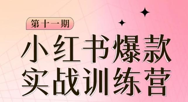 小红书博主爆款训练营第11期，手把手教你从0-1做小红书，从定位到起号到变现-简创项目网
