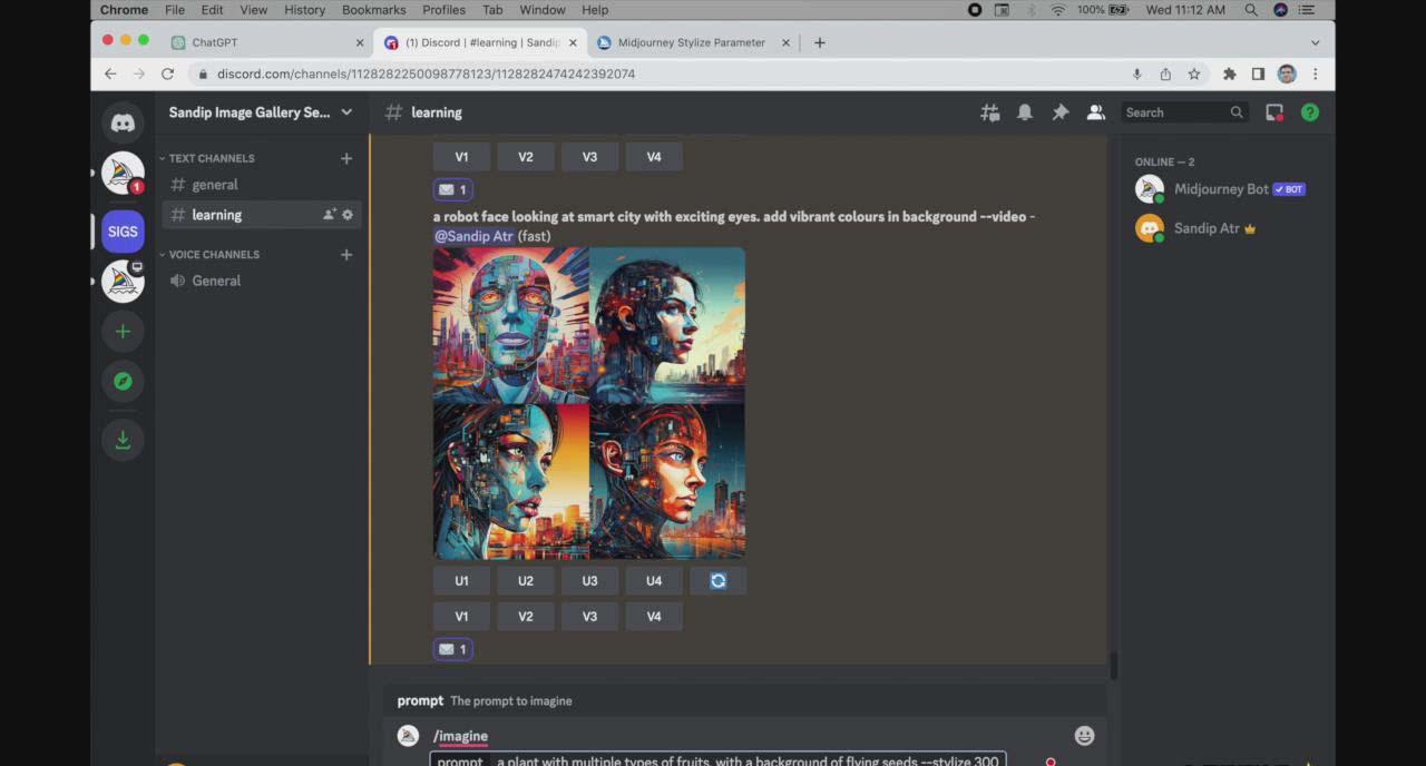 图片[2]-ChatGPT4 和 MidJourney AI 绘画聊天革命性指南教程-33节视频课-中英字幕-简创项目网