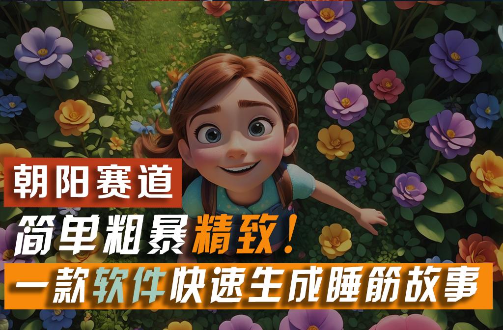 利用一款软件5分钟一条爆款睡筋故事，简单粗暴精致！小白月入2w+-简创项目网