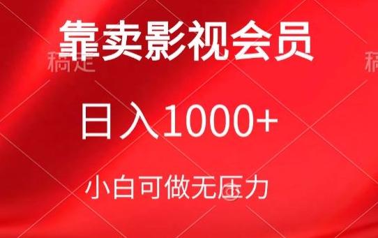 靠卖影视会员，日入1000+，落地保姆级教程，新手可学【揭秘】-简创项目网