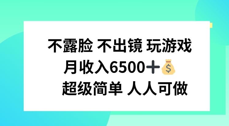 不露脸 不出境 玩游戏，月入6500 超级简单 人人可做【揭秘】-简创项目网