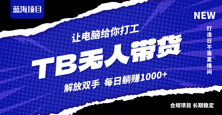 淘宝无人直播最新玩法，不违规不封号，轻松月入3W+-简创项目网