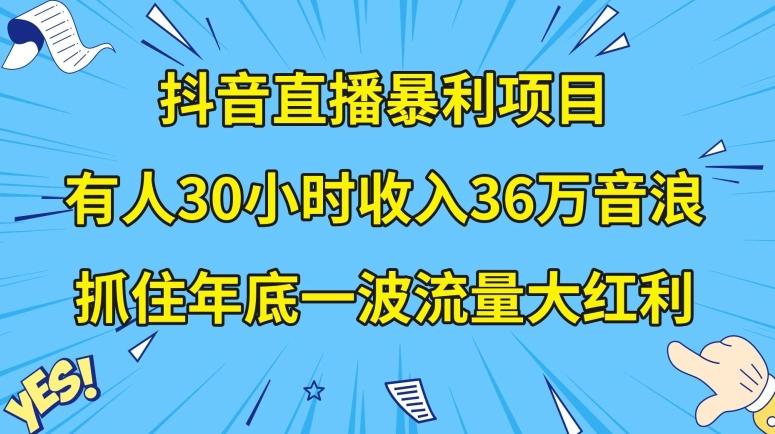抖音直播暴利项目，有人30小时收入36万音浪，公司宣传片年会视频制作，抓住年底一波流量大红利【揭秘】-简创项目网