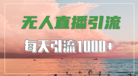 抖音快手视频号全平台通用，无人直播引流法，超暴力引流1000+高质量精准创业粉【揭秘】-简创项目网