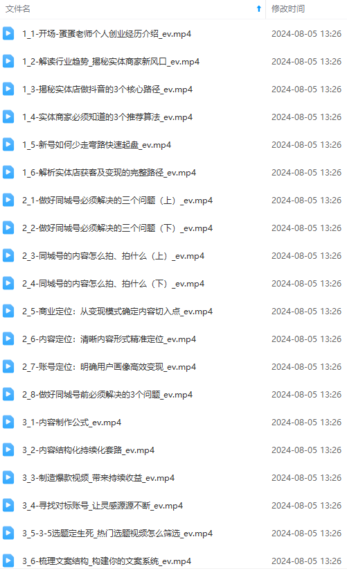 图片[1]-实体店老板获客特训营：认知、定位、文案、矩阵、直播、AI等(72节-简创项目网