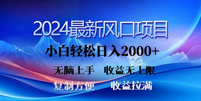 (10078期)2024最新风口！三分钟一条原创作品，日入2000+，小白无脑上手，收益无上限-简创项目网