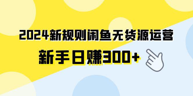 (9522期)2024新规则闲鱼无货源运营新手日赚300+-简创项目网