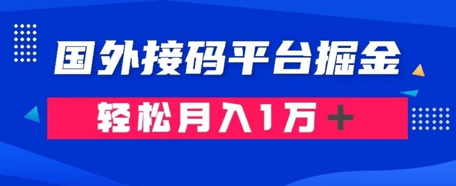 通过国外接码平台掘金：成本1.3，利润10＋，轻松月入1万＋【揭秘】-简创项目网