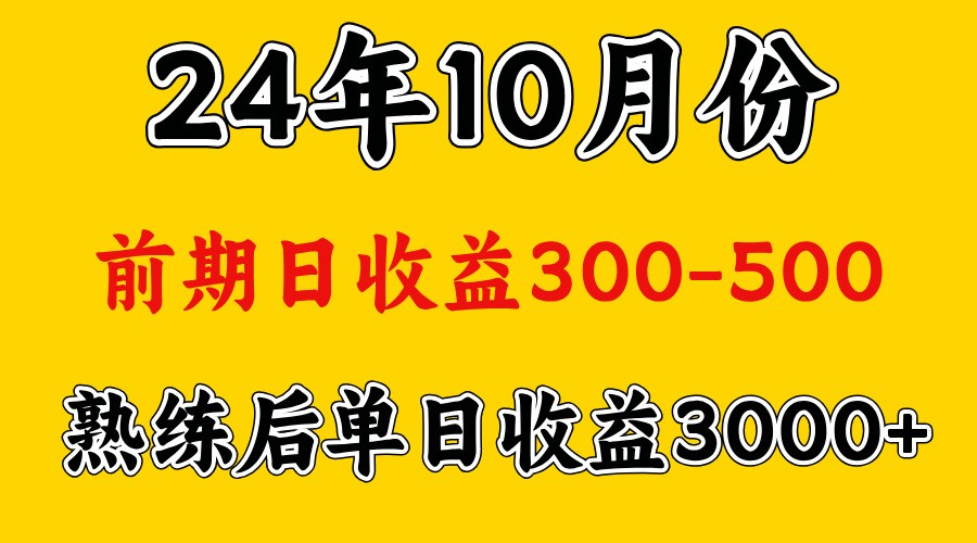 高手是怎么赚钱的.前期日收益500+熟练后日收益3000左右-简创项目网
