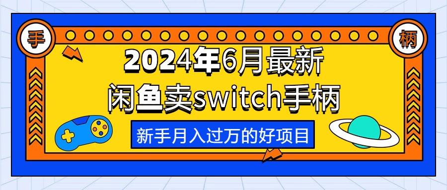 2024年6月最新闲鱼卖switch游戏手柄，新手月入过万的第一个好项目-简创项目网