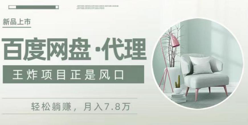 度盘代理，月入7w保姆级全方位教程-简创项目网