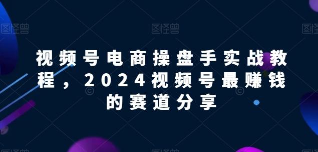 视频号电商实战教程，2024视频号最赚钱的赛道分享-简创项目网