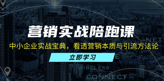 营销实战陪跑课：中小企业实战宝典，看透营销本质与引流方法论-简创项目网