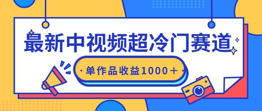 (9275期)最新中视频超冷门赛道，轻松过原创，单条视频收益1000＋-简创项目网