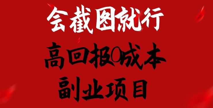 会截图就行，高回报0成本副业项目，卖离婚模板一天1.5k+【揭秘】-简创项目网