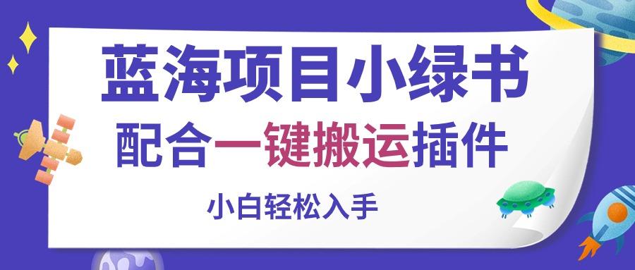 蓝海项目小绿书，配合一键搬运插件，小白轻松入手-简创项目网