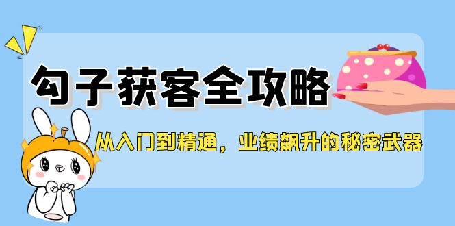 从入门到精通，勾子获客全攻略，业绩飙升的秘密武器-简创项目网
