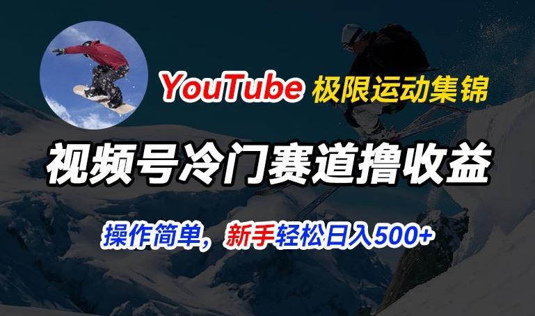 视频号冷门赛道撸收益，YouTube搬运极限运动集锦，暴力起号，操作简单流量高，轻松日入5张【揭秘】-简创项目网