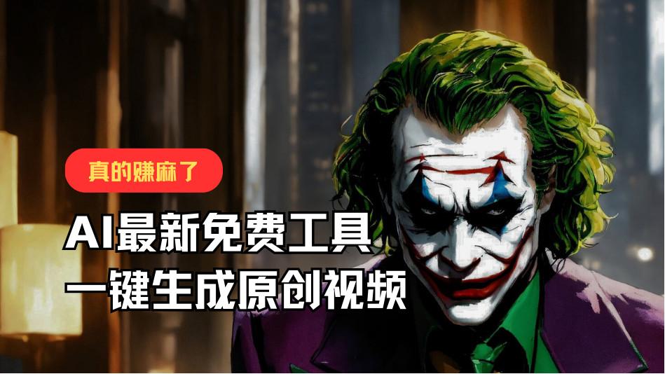 最新免费AI工具，一键生成原创视频，佛系搬运，轻松月入10000+！-简创项目网
