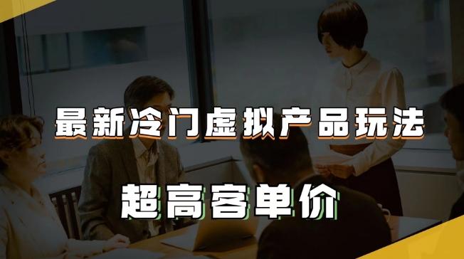 最新冷门虚拟产品玩法，超高客单价，月入2-3万＋【揭秘】-简创项目网