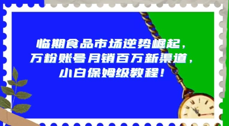 临期食品市场逆势崛起，万粉账号月销百万新渠道，小白保姆级教程【揭秘】-简创项目网