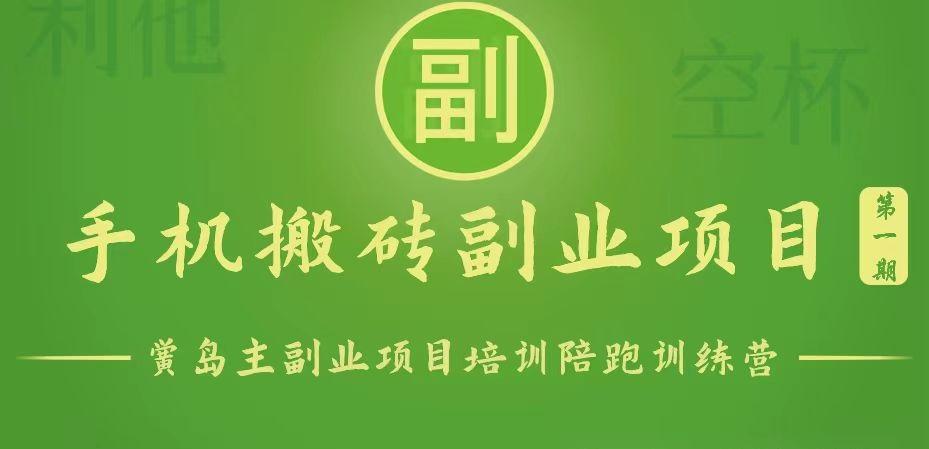 手机搬砖小副业项目训练营1.0，能用手机做的简单小副业-简创项目网