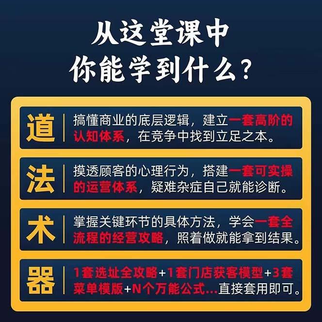 图片[1]-餐饮店盈利实操方法：教你怎样开一家持续能赚钱的餐厅(25节-简创项目网