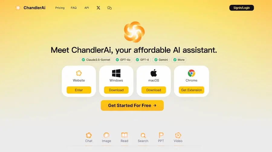 ChandlerAi｜综合性人工智能助手平台 提供多种AI服务-简创项目网