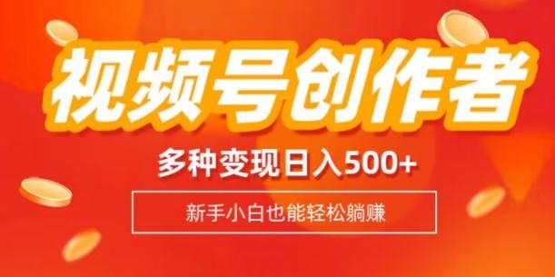 视频号创作者计划，多种变现方式，日入500+【内附1080g视频素材】-简创项目网