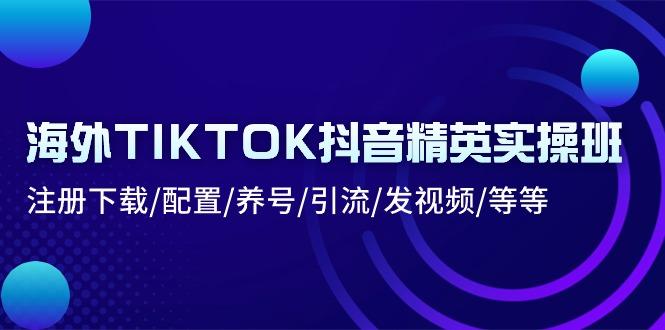 海外TIKTOK抖音精英实操班：注册下载/配置/养号/引流/发视频/等等-简创项目网