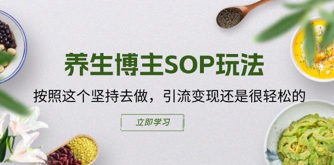 养生博主SOP玩法，按照这个坚持去做，引流变现还是很轻松的-简创项目网