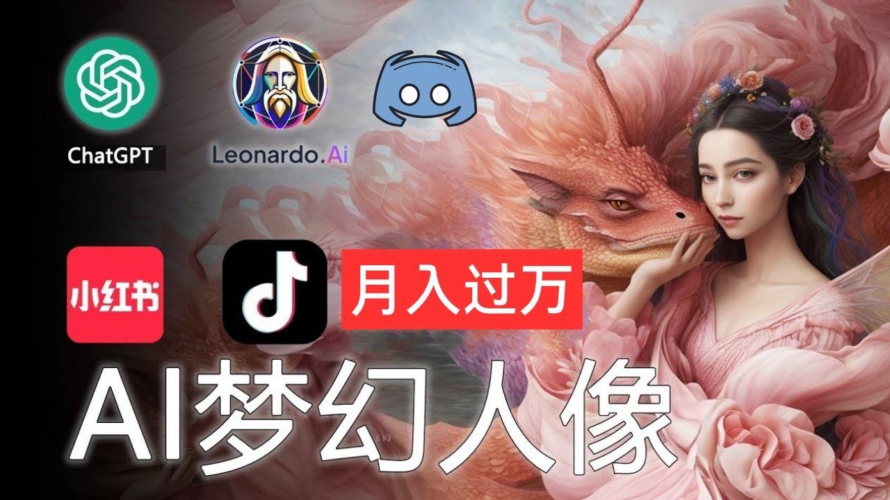AI摄影梦幻人像：零基础也能月入过万的秘密-简创项目网