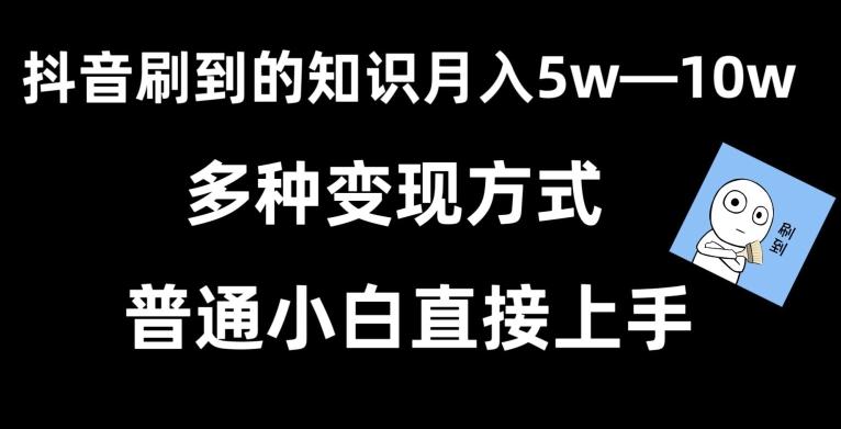抖音刷到的知识，每天只需2小时，日入2000+，暴力变现，普通小白直接上手【揭秘】-简创项目网