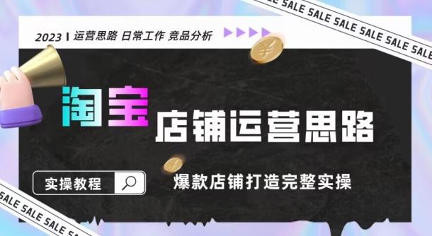 2023淘宝店铺运营全攻略：竞品分析，打造爆款店铺完整实操（附运营思维素材）-简创项目网
