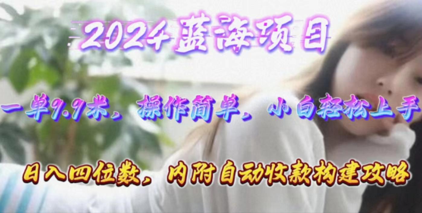 年轻群体的蓝海市场，1单9.9元，操作简单，小白轻松上手，日入四位数-简创项目网