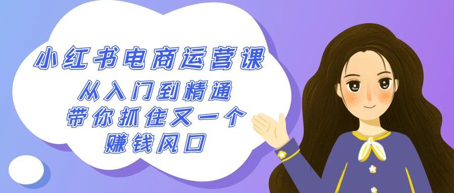 2024小红书电商运营课，从入门到精通，带你抓住又一个赚钱风口(50节课)-简创项目网