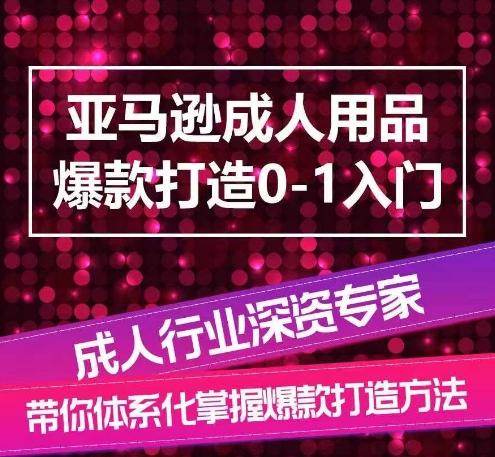 亚马逊成人用品爆款打造0-1入门，系统化讲解亚马逊成人用品爆款打造的流程-简创项目网