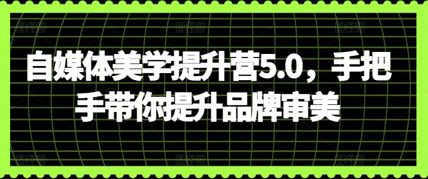 自媒体美学提升营5.0，手把手带你提升品牌审美-简创项目网