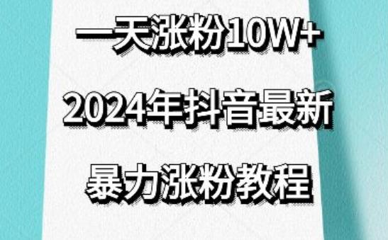 抖音最新暴力涨粉教程，视频去重，一天涨粉10w+，效果太暴力了，刷新你们的认知【揭秘】-简创项目网