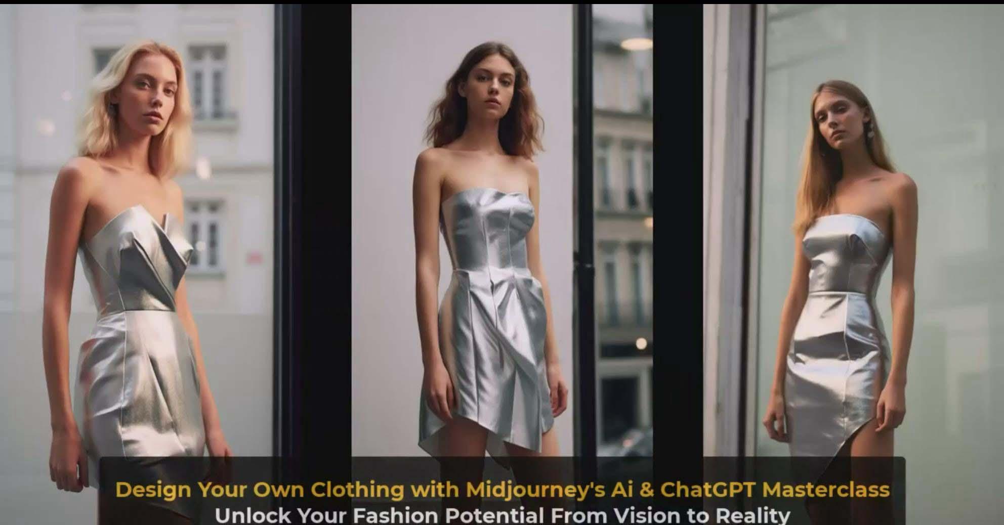 图片[8]-利用 Midjourneys Ai 人工智能设计自己的服装AI大师班-10节课-中英字幕-简创项目网