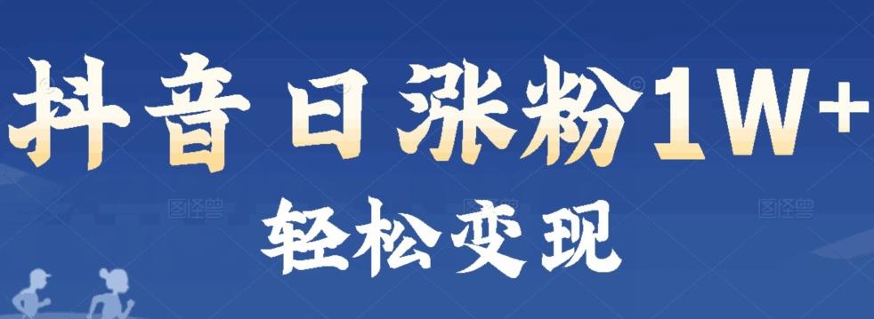 首发抖音新赛道日涨粉1W+轻松变现-简创项目网