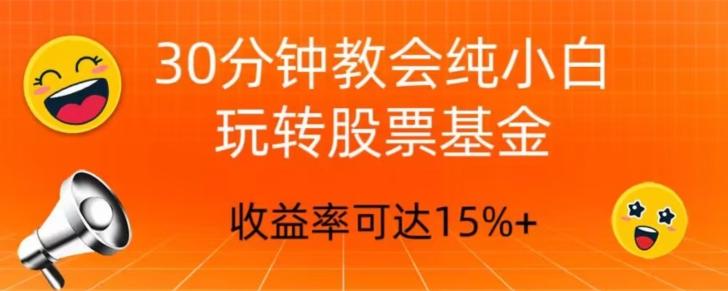 30分钟教会你玩转股票基金，只教好的筛选方法，不荐股-简创项目网
