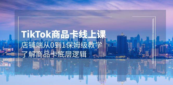 (9843期)Tk商品卡线上课，店铺端从0到1保姆级教学，了解商品卡底层逻辑(20节)-简创项目网