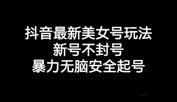 抖音最新美女号玩法，新号不封号，暴力无脑安全起号【揭秘】-简创项目网