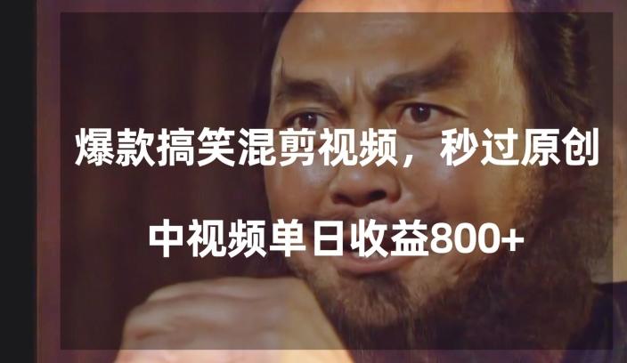 爆款搞笑混剪视频，百分百过原创，单日中视频播放收益800+【揭秘】-简创项目网