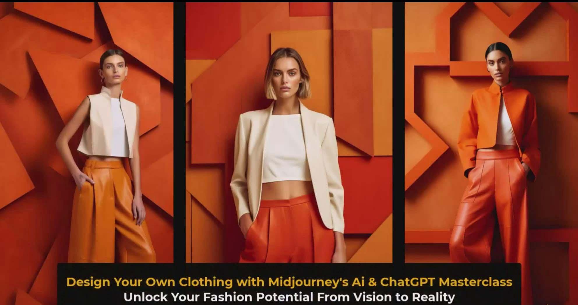 图片[3]-利用 Midjourneys Ai 人工智能设计自己的服装AI大师班-10节课-中英字幕-简创项目网