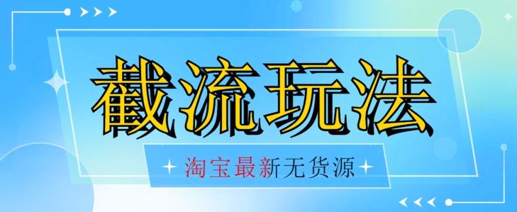 首发价值2980最新淘宝无货源不开车自然流超低成本截流玩法日入300+【揭秘】【1016更新】-简创项目网
