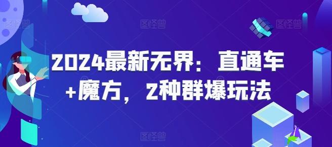 2024最新无界：直通车+魔方，2种群爆玩法-简创项目网
