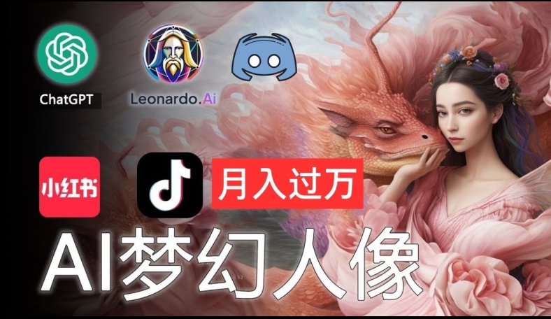 AI摄影梦幻人像：零基础也能月入过万的秘密【揭秘】-简创项目网